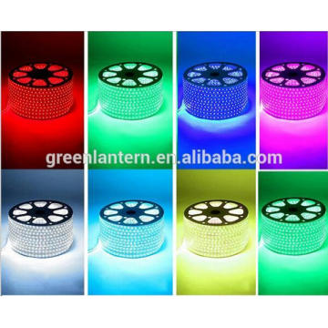 Luz llevada de la tira de la flexión 5050 110V 220V 60led 90led 120led 144led Cálido blanco / blanco / rojo / verde / azul tira llevada con CE RoHS